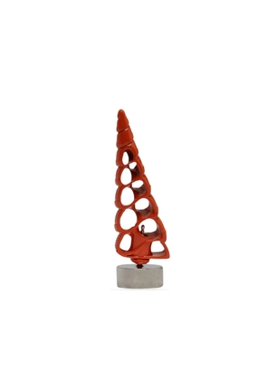 Courrèges shell-shape earring - Red
