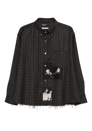 Enfants Riches Déprimés plaid-pattern shirt - Grey