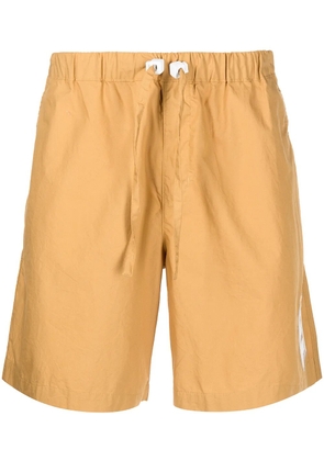 ROMEO HUNTE crinkled drawstring-waist shorts - Yellow