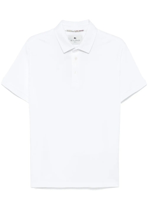 ETRO Pegaso-embroidered polo shirt - White