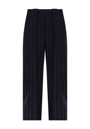 Stella McCartney pinstripe-pattern panelled trousers - Blue