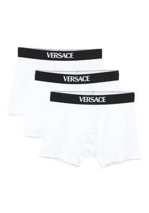 Versace logo-waistband boxers (pack of three) - White