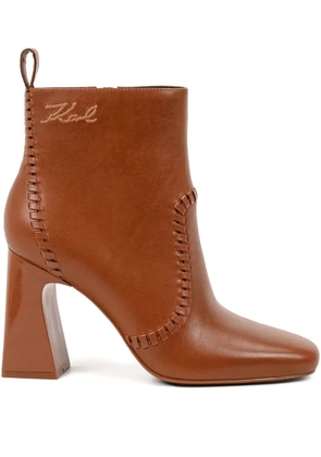 Karl Lagerfeld 100mm Astra Nova boots - Brown