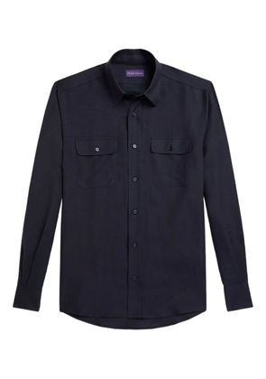 Ralph Lauren Purple Label linen-blend shirt - Blue