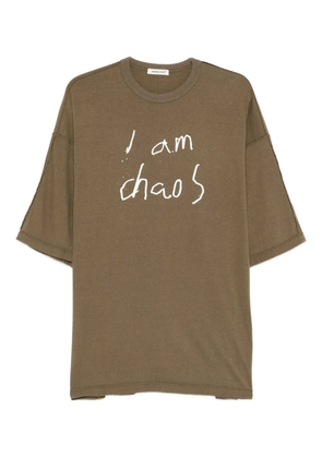 Undercover lettering-print T-shirt - Green