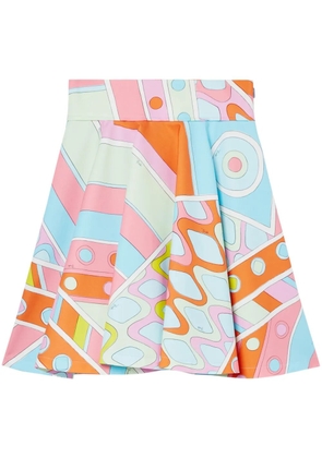 PUCCI Vivara print cotton miniskirt - Pink