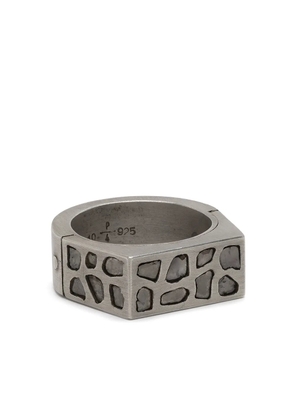 Parts of Four diamond-encrusted ring - Metallic