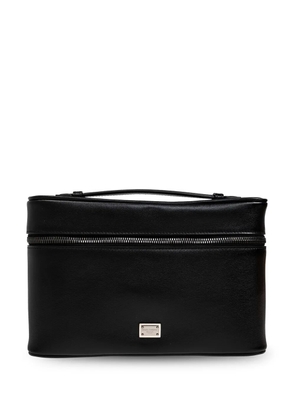 Dolce & Gabbana logo plaque wash bag - Black