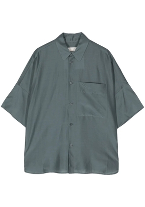 Toogood The Tinker cotton-silk shirt - Blue