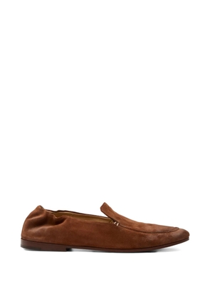 Marsèll suede gathered loafers - Brown