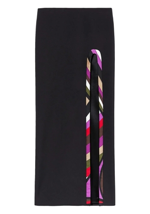 PUCCI Iride-trim maxi skirt - Black