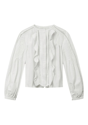 ISABEL MARANT Cubraly ruffled lace shirt - White