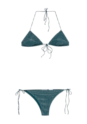 Oséree triangle-cup tie bikini - Blue