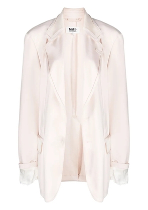 MM6 Maison Margiela long-sleeve single-breasted blazer - Neutrals