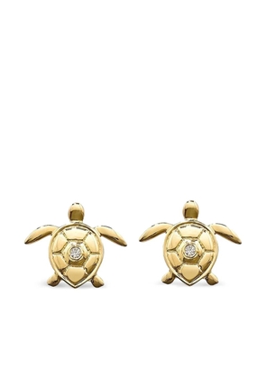 ROBINSON PELHAM 14K yellow gold diamond Turtle earrings