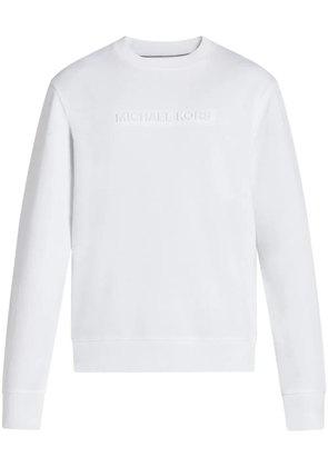 Michael Kors logo-embossed sweatshirt - White