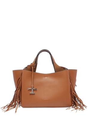 Tod's fringed tote bag - Brown