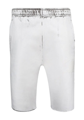 MM6 Maison Margiela two-tone frayed shorts - Neutrals