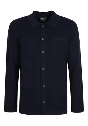 A.P.C. wool button-up jacket - Blue