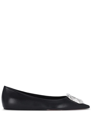Amina Muaddi Camelia ballet flats - Black