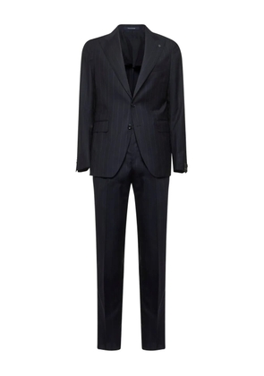 Tagliatore pinstriped peak-lapels suit - Blue