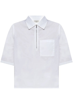 Officine Generale poplin polo shirt - White