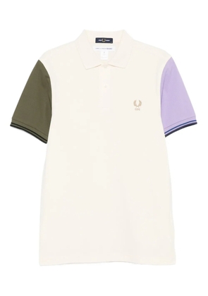 Comme Des Garçons Shirt x Fred Perry colour-block short-sleeve polo shirt - White