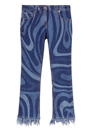 PUCCI Marmo-print jeans - Blue