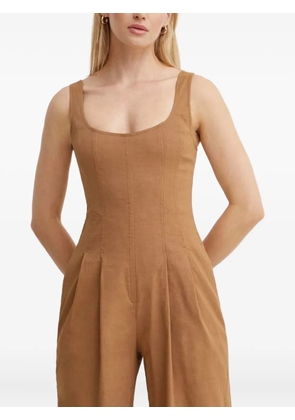 A.L.C. scoop-neck jumpsuit - Brown