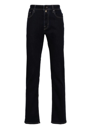 Jacob Cohën logo-patch jeans - Blue