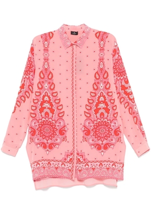ETRO paisley floral-print shirt - Pink