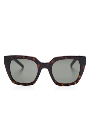 Saint Laurent Eyewear tortoiseshell-effect sunglasses - Brown