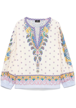 ETRO paisley blouse - White