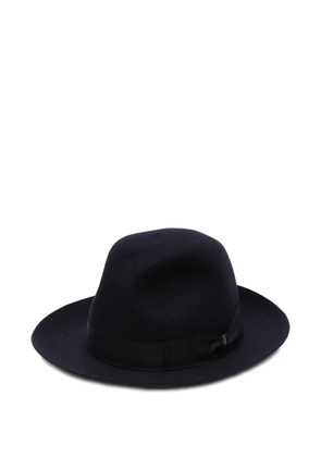 Borsalino wide-brim ribbon hat - Blue