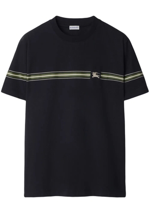 Burberry striped cotton T-shirt - Blue