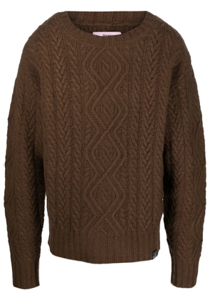 Martine Rose cable-knit jumper - Brown