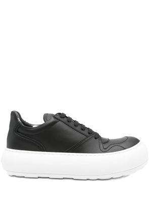 Moschino leather platform sneakers - Black