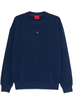 HUGO logo-patch sweatshirt - Blue