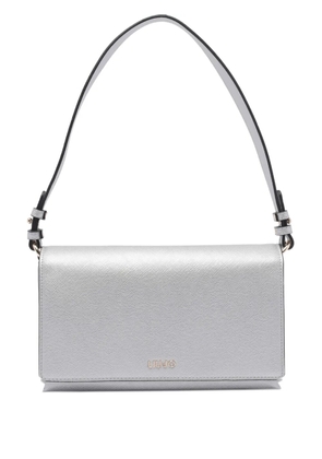 LIU JO logo-lettering shoulder bag - Silver