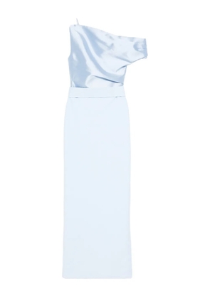Solace London one-shoulder dress - Blue