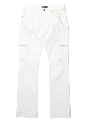 Purple Brand P004 cargo flared jeans - White