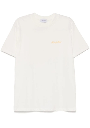 Family First logo-embroidered T-shirt - White