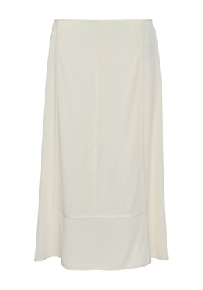 Jil Sander crepe fluid midi skirt - Neutrals