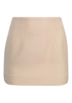 WARDROBE.NYC contour mini skirt - Neutrals