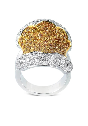 Oro Trend 18kt white gold sapphire ring - Silver