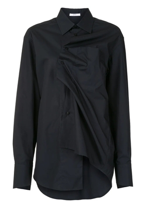Aganovich twist front longline shirt - Black