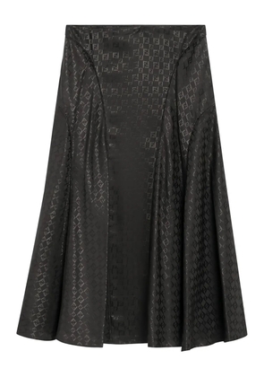 FENDI FF-jacquard midi skirt - Brown