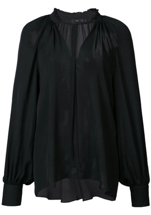 VOZ Bishop Sleeve blouse - Black