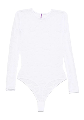 Maison Close Flashback long-sleeve bodysuit - White