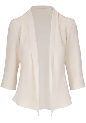 Peter Cohen open-front collarless silk jacket - Neutrals